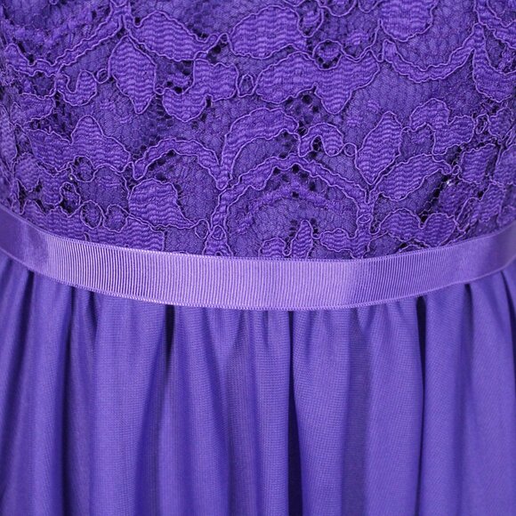Grape Purple One Shoulder Formal Dress Y2K Style Size 8 Prom Spring Summer - Picture 9 of 10